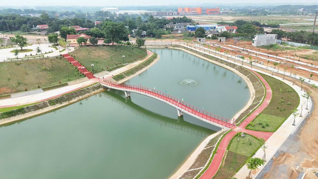 hình ảnh thực tế dự án Cẩm Khê Central Park