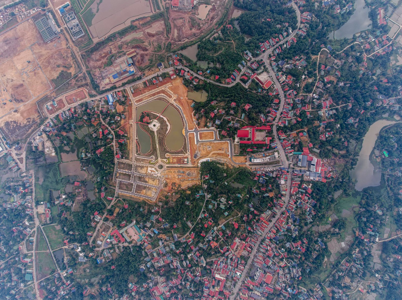 view toàn bộ dự án cẩm khê central park