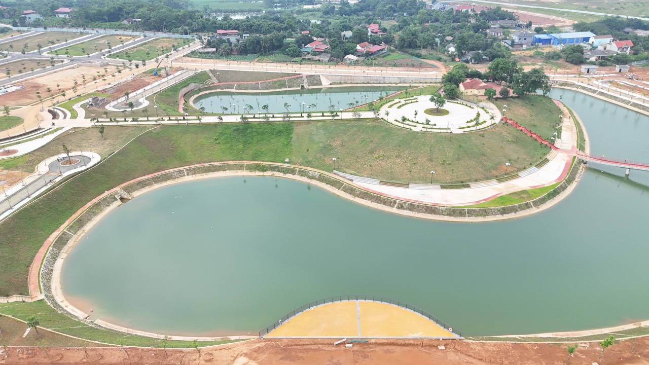 hình ảnh thực tế dự án Cẩm Khê Central Park
