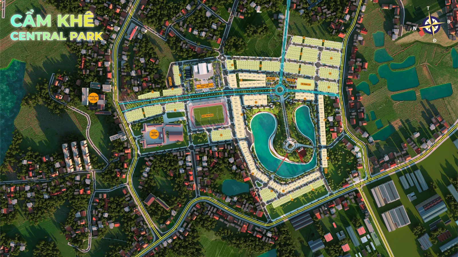 mặt bằng dự án Cẩm Khê Central Park